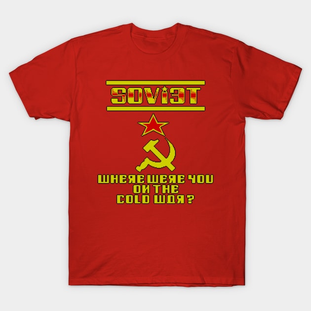 Soviet Cold War 8 Bit T-Shirt by 8 Fists of Tees